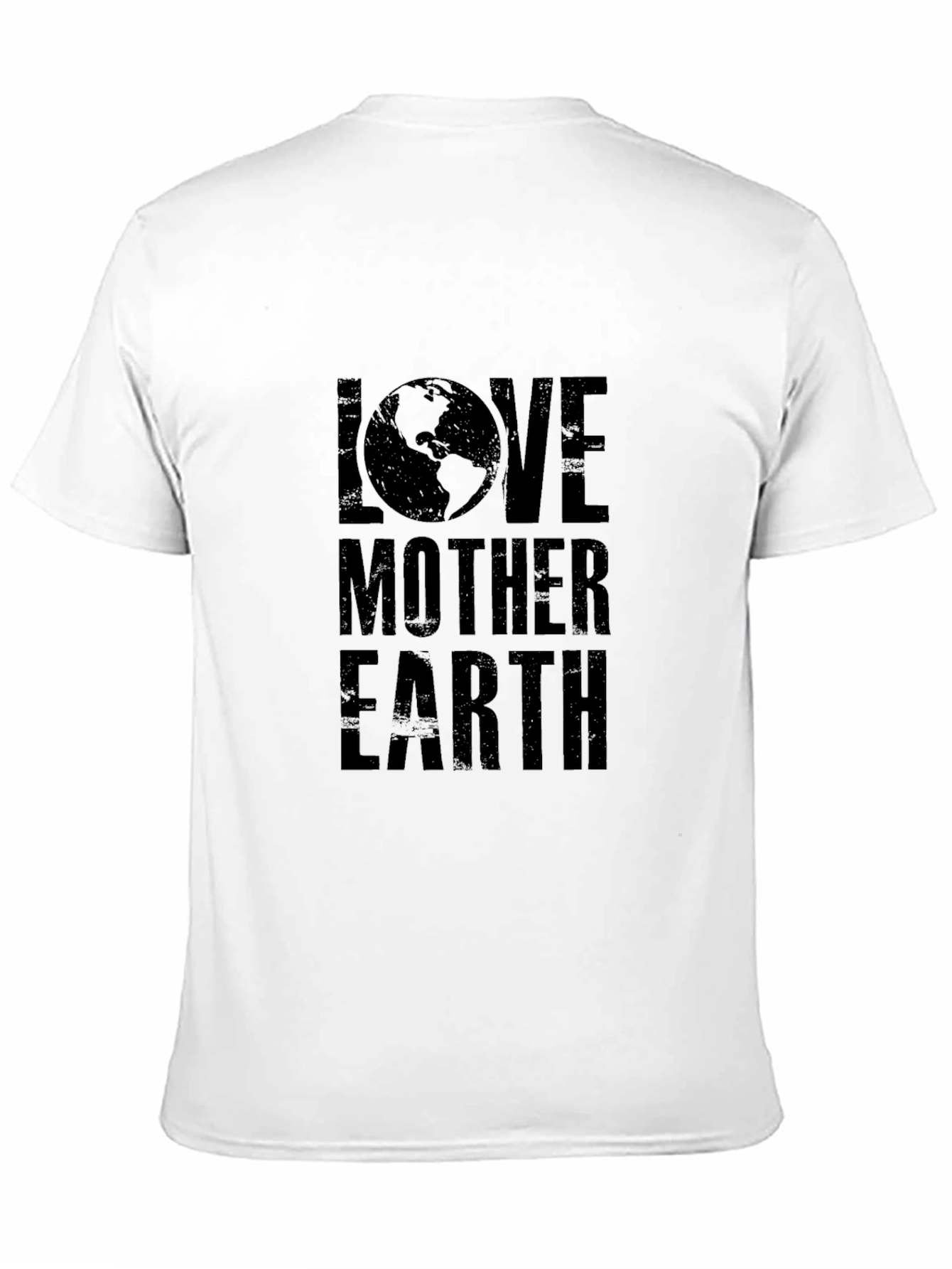 Love Mother Earth Graphic Tee - Black Cotton T-Shirt