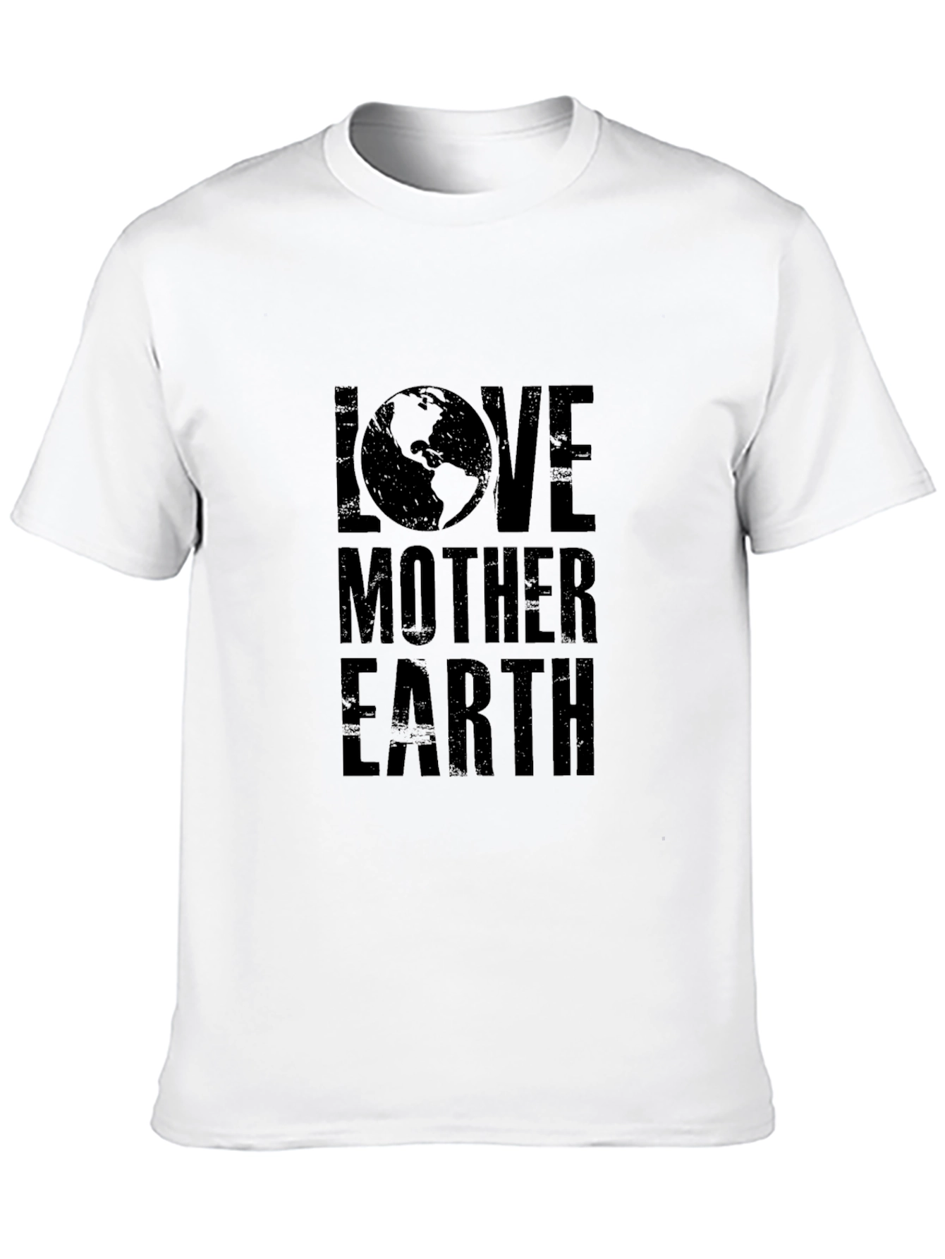 Love Mother Earth Graphic Tee - Black Cotton T-Shirt
