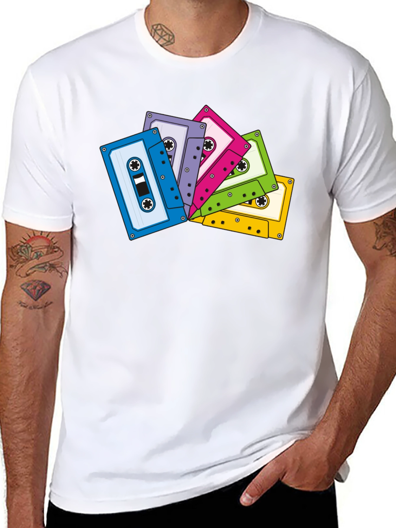 Retro Cassette Tape Graphic T-Shirt