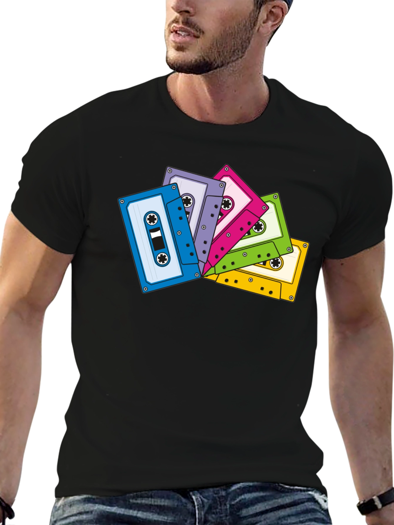 Retro Cassette Tape Graphic T-Shirt