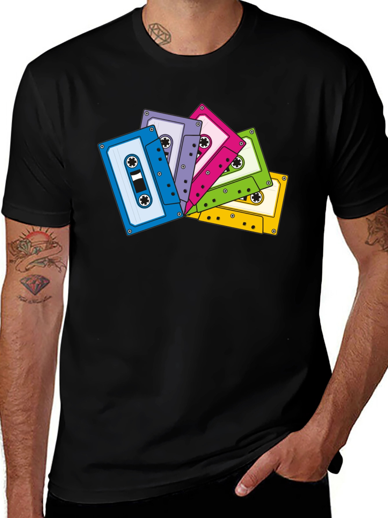 Retro Cassette Tape Graphic T-Shirt