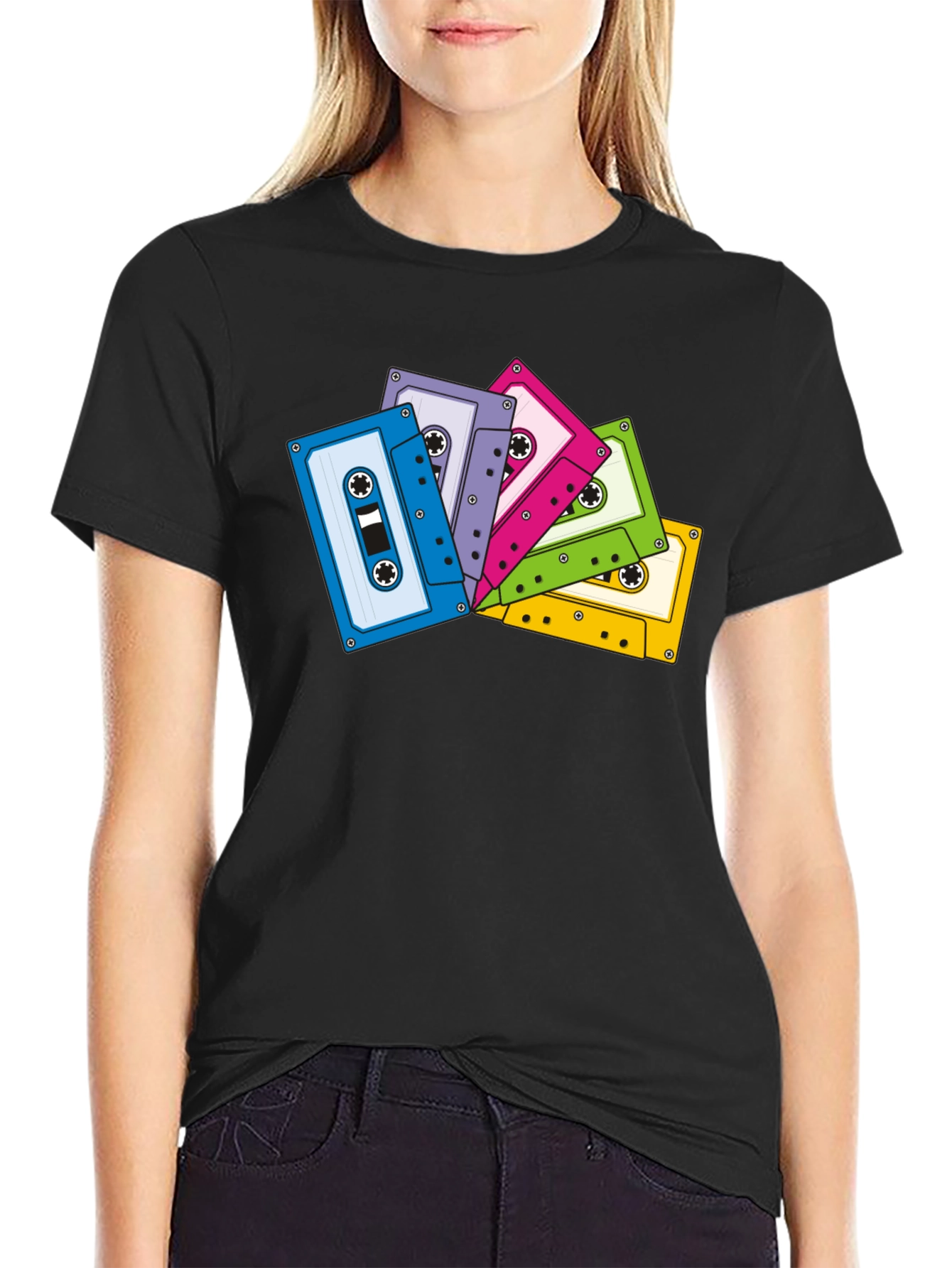 Retro Cassette Tape Graphic T-Shirt