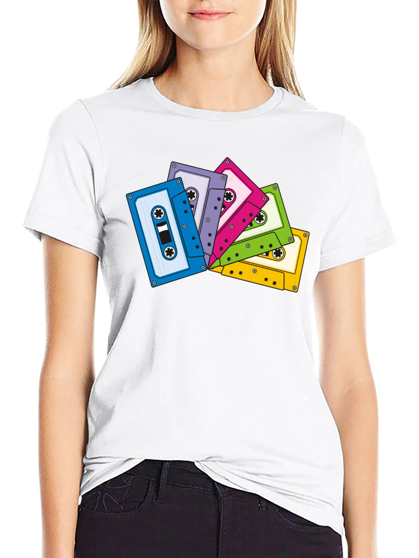 Retro Cassette Tape Graphic T-Shirt