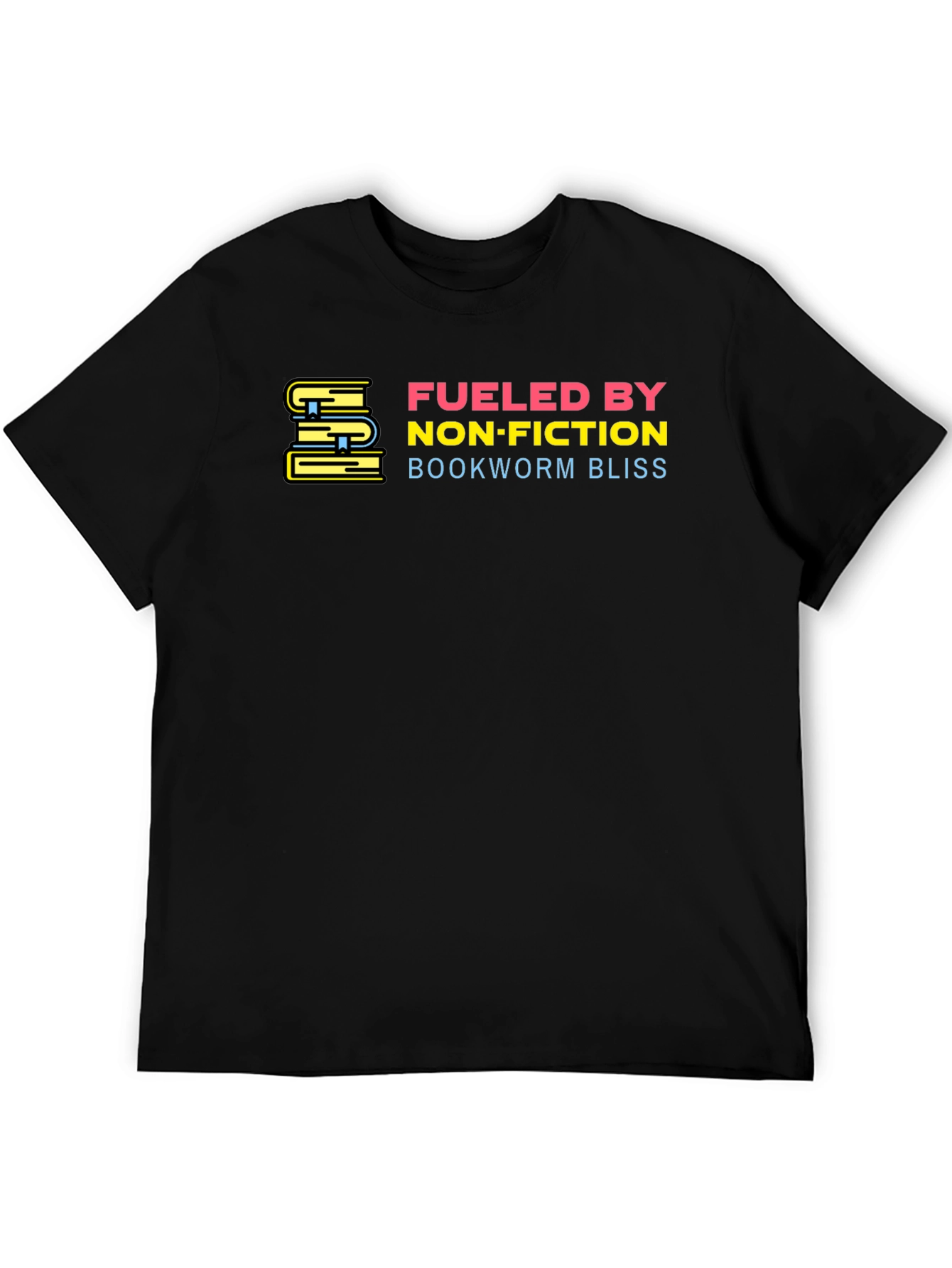 Fueled by Non-Fiction Black T-Shirt