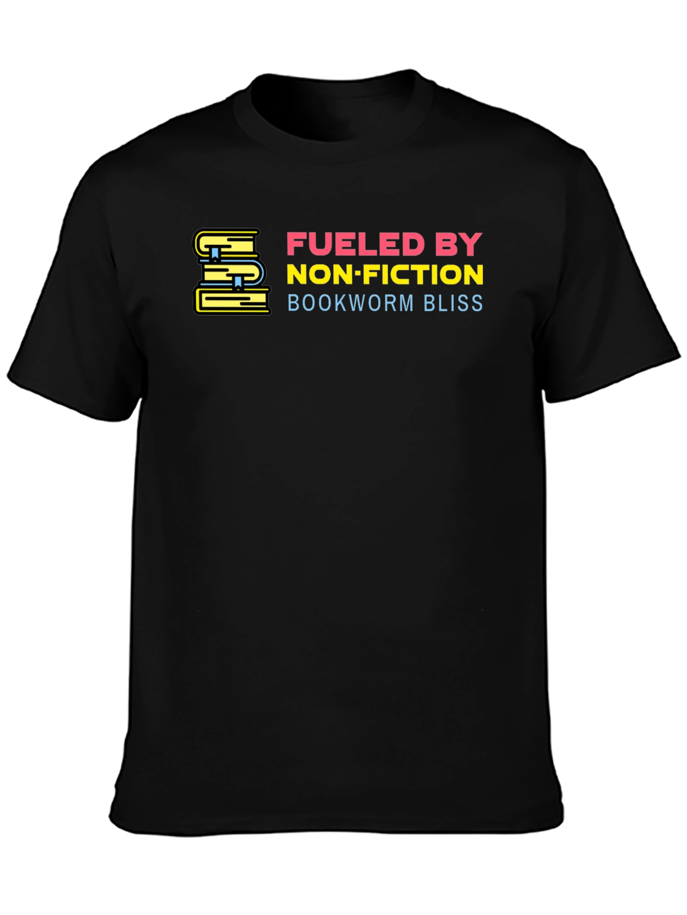 Fueled by Non-Fiction Black T-Shirt