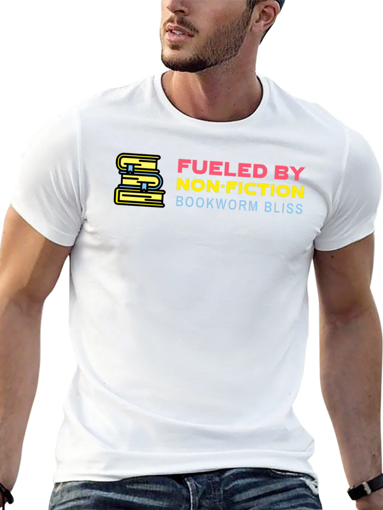 Fueled by Non-Fiction Black T-Shirt