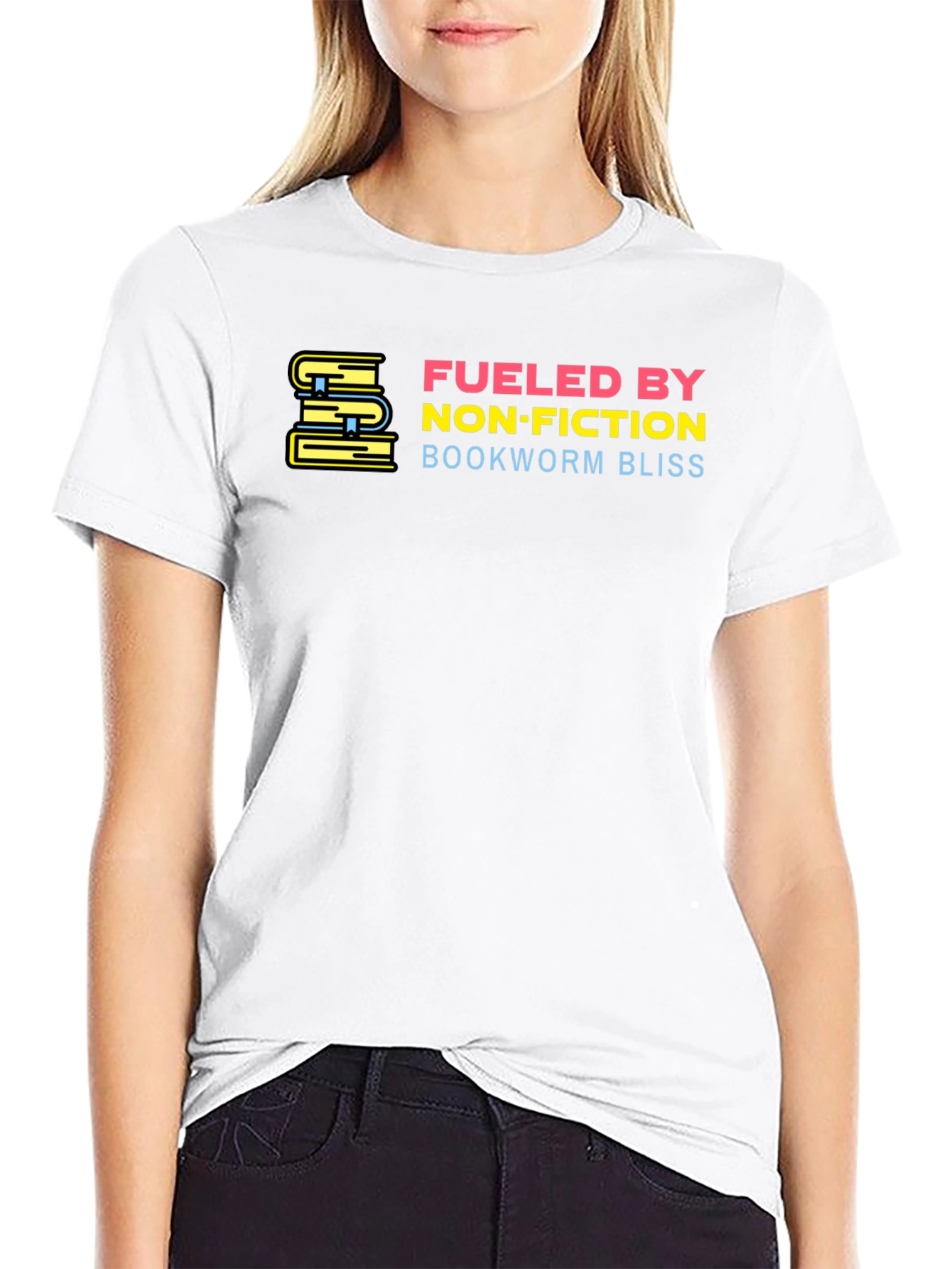 Fueled by Non-Fiction Black T-Shirt