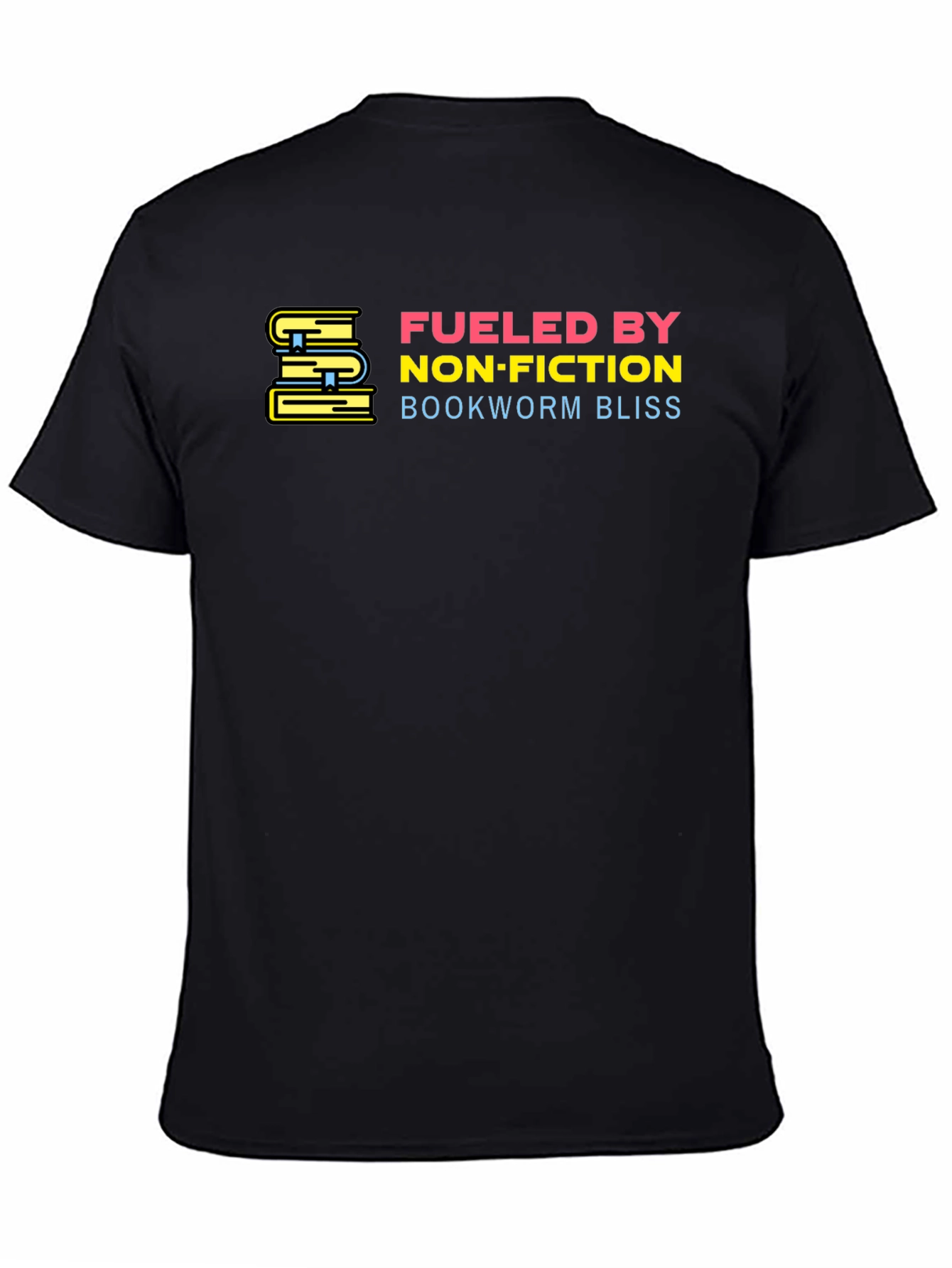 Fueled by Non-Fiction Black T-Shirt