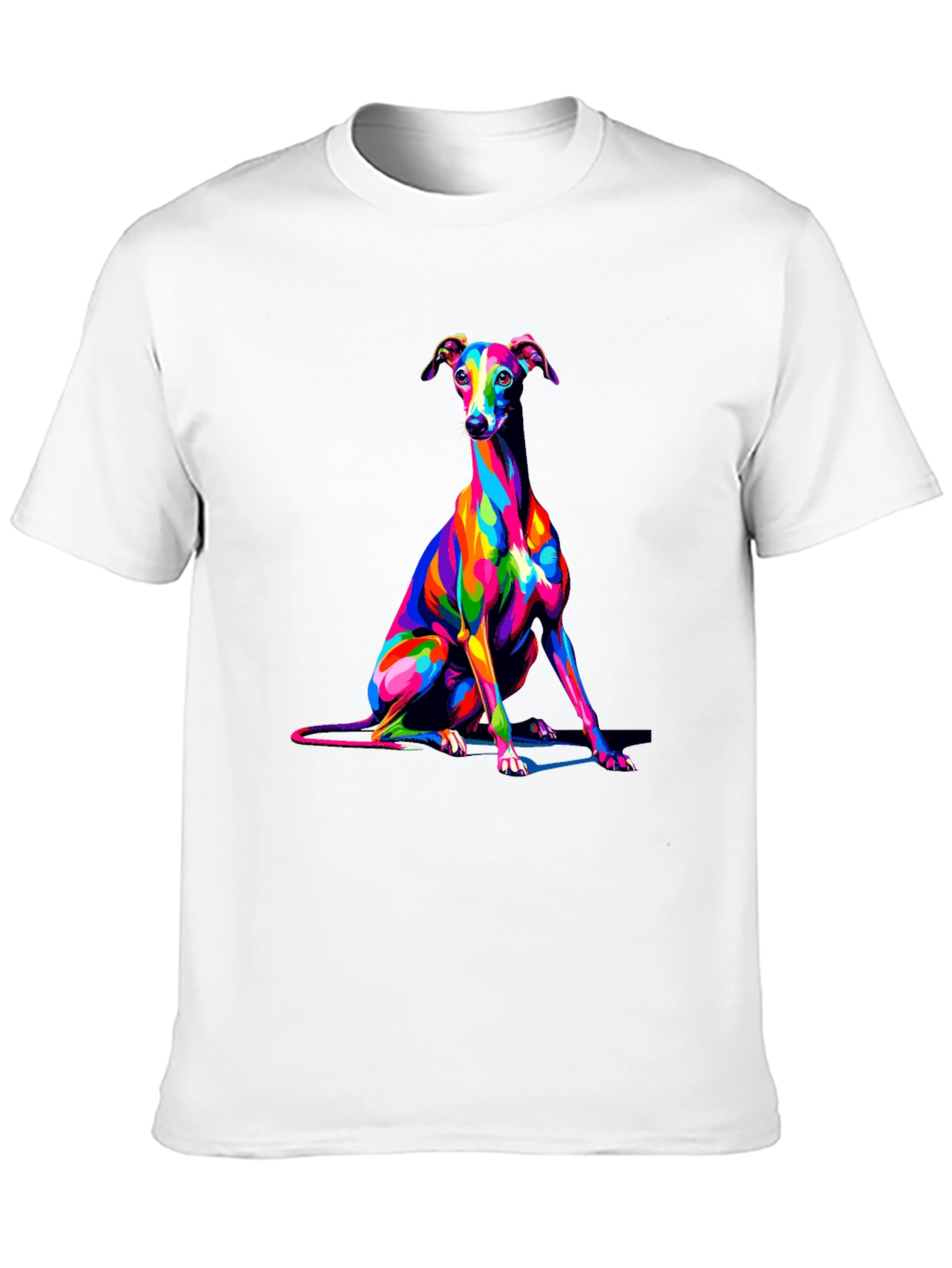 Dog Art Black T-Shirt - Stylish Canine Graphic Tee