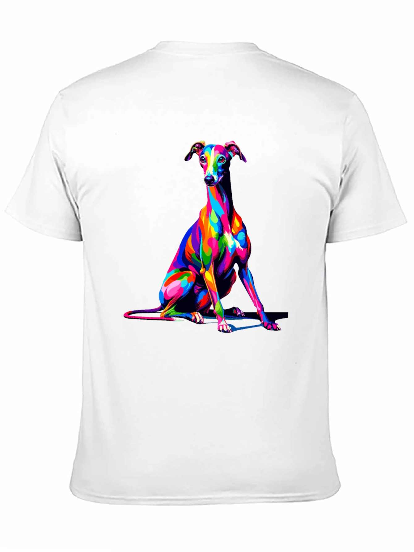 Dog Art Black T-Shirt - Stylish Canine Graphic Tee