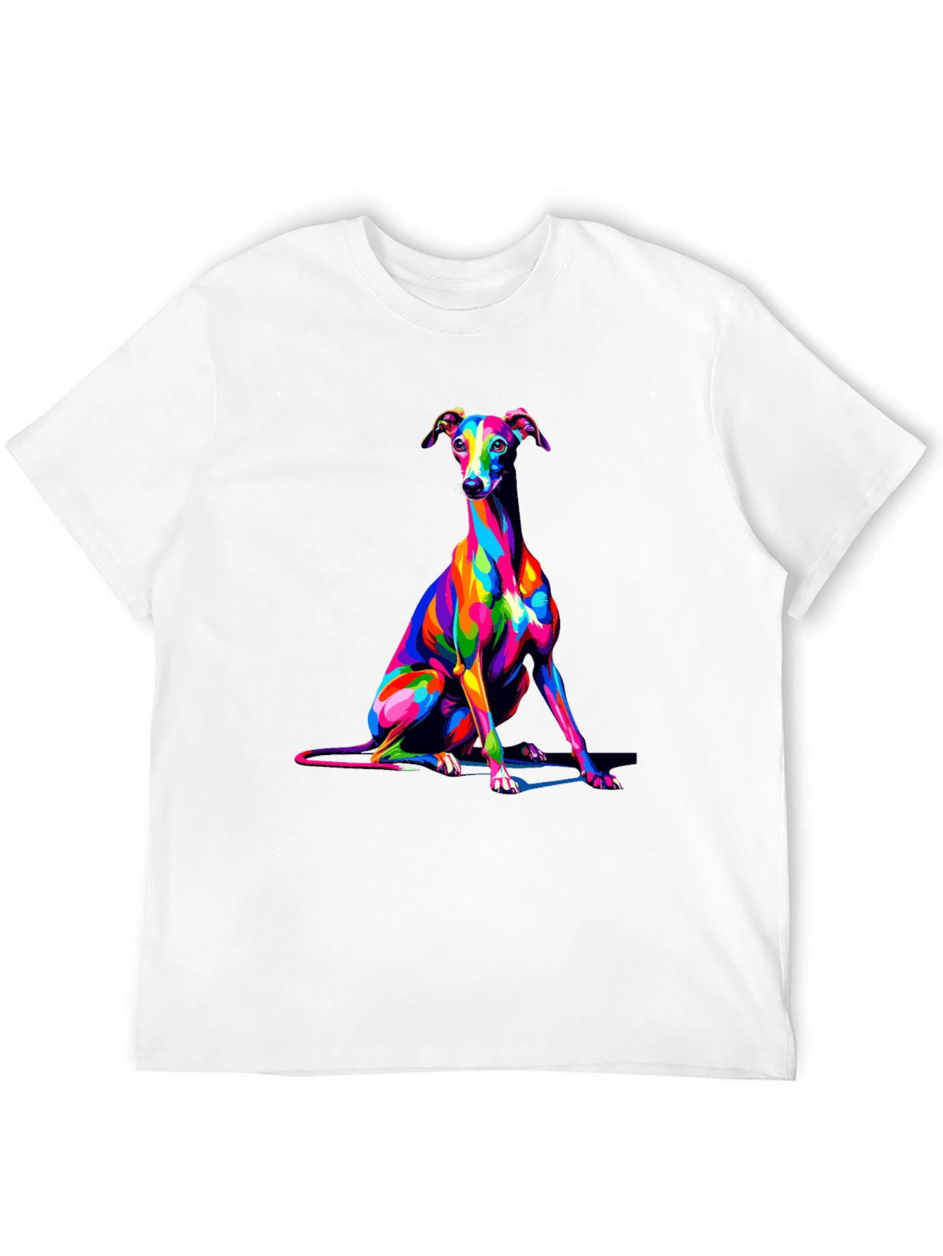 Dog Art Black T-Shirt - Stylish Canine Graphic Tee
