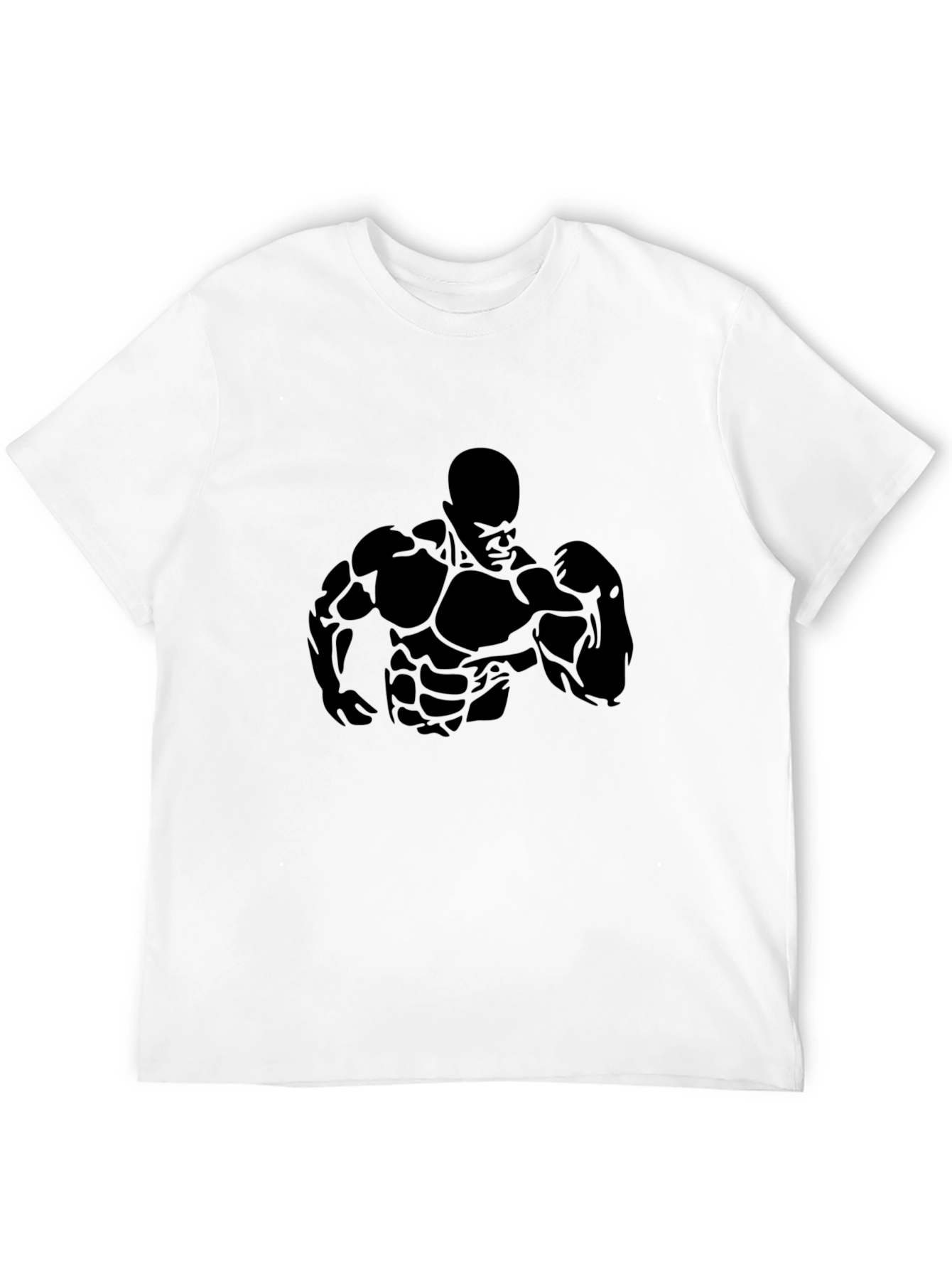 Bodybuilder Graphic Print Mens T-Shirt - Black