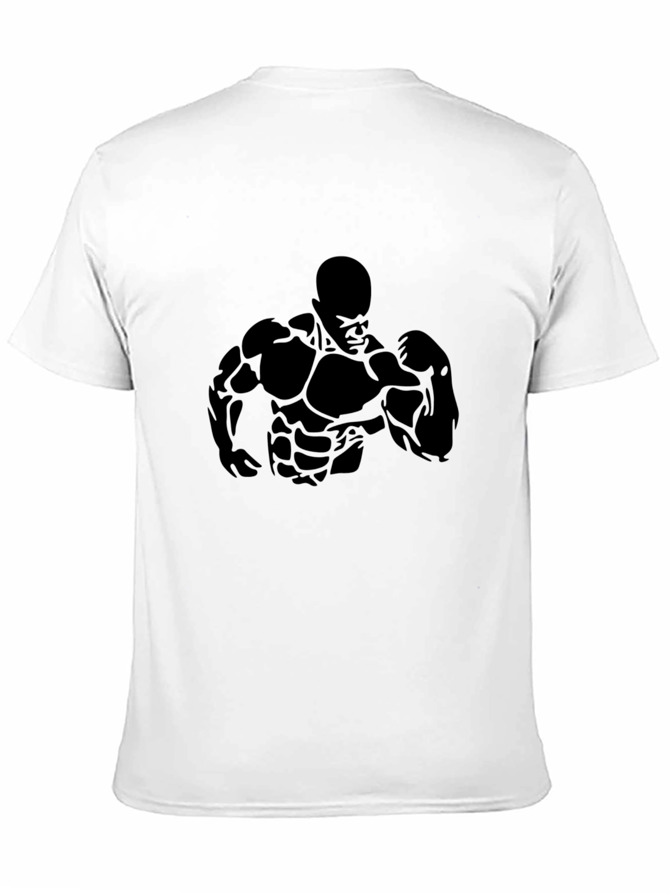 Bodybuilder Graphic Print Mens T-Shirt - Black