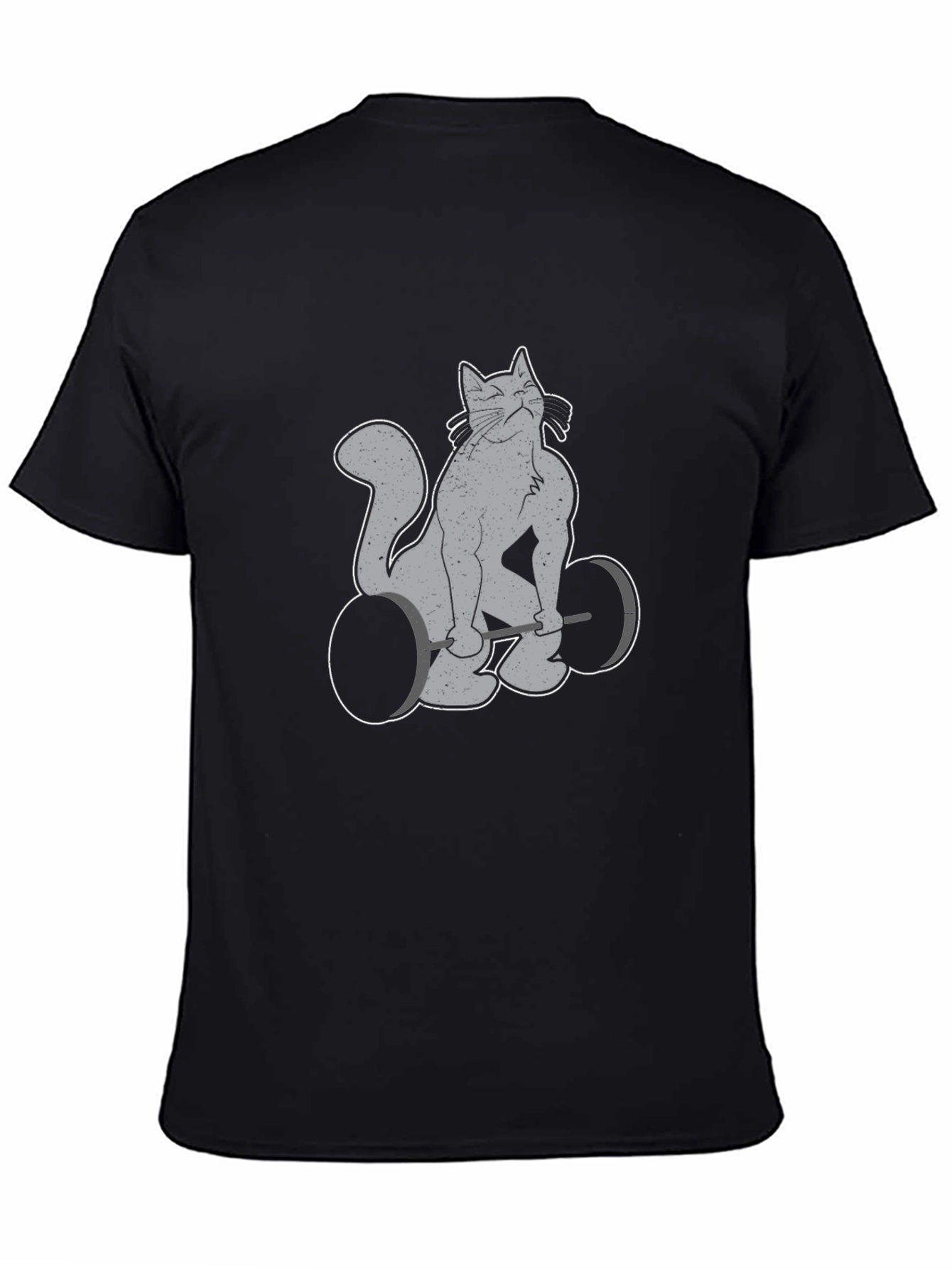 Weightlifting Cat Graphic Tee
