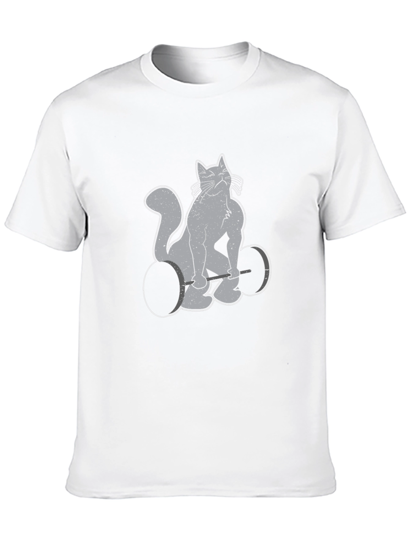 Weightlifting Cat Graphic Tee