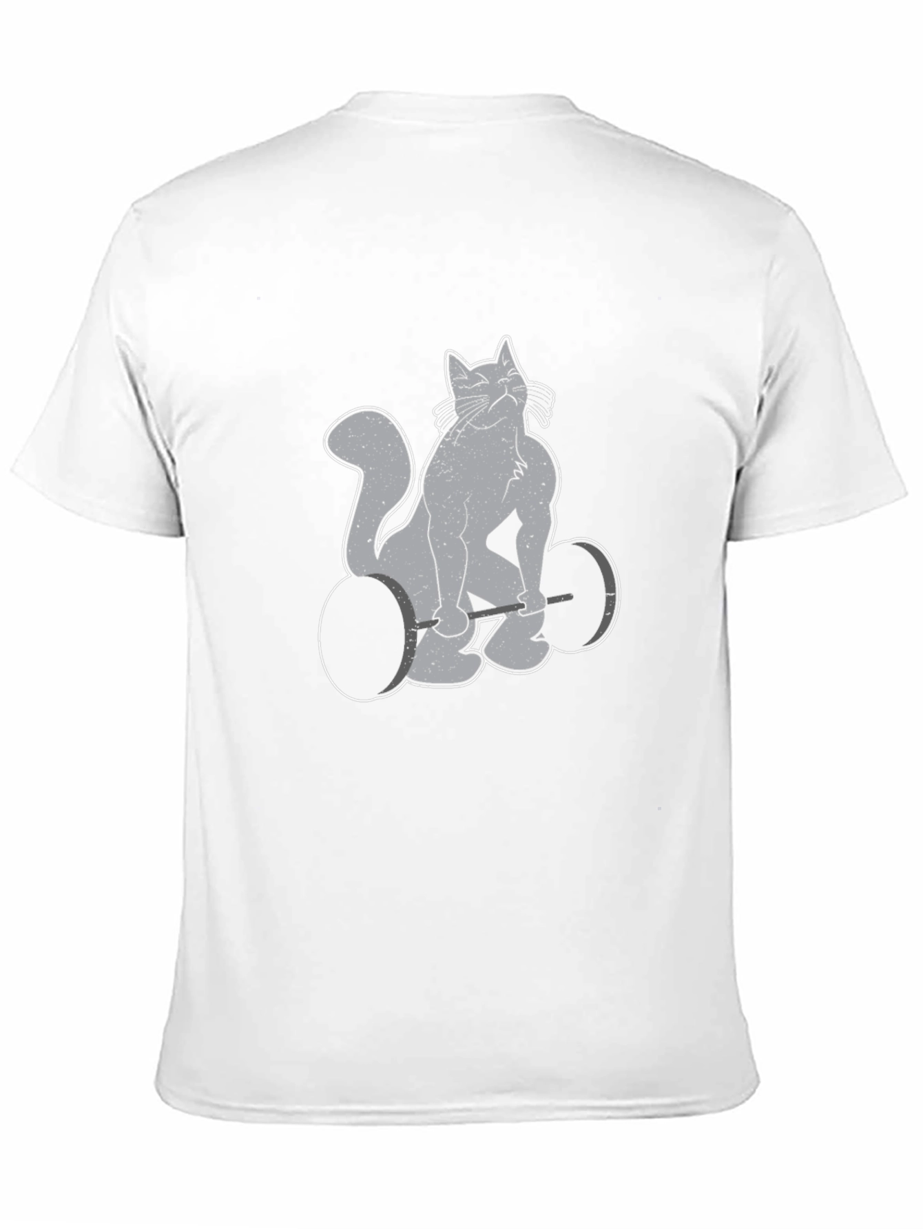 Weightlifting Cat Graphic Tee