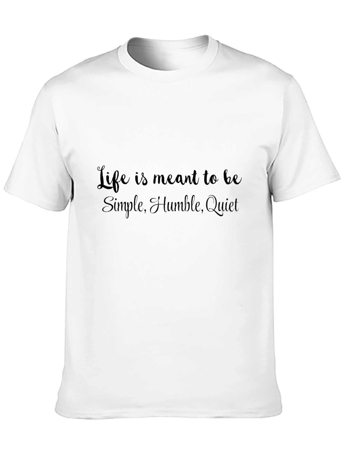 Inspirational Quote Graphic Tee - Black