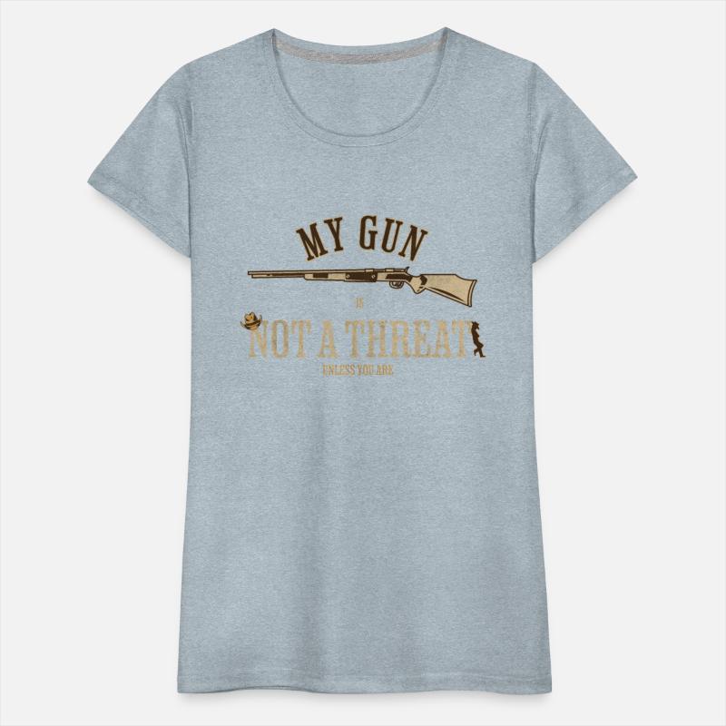 MY GUN IS NOT A THREAT UNLESS YOU ARE (White)