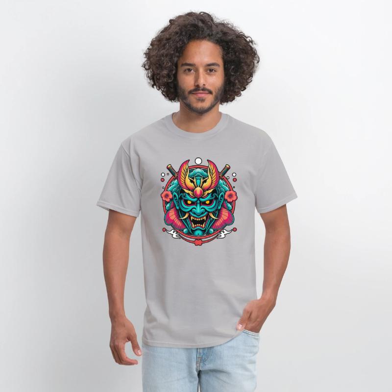Mystic Oni Mask: Bold Japanese Art Design