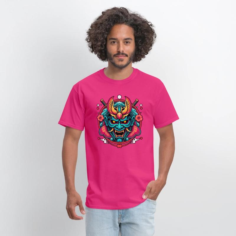 Mystic Oni Mask: Bold Japanese Art Design