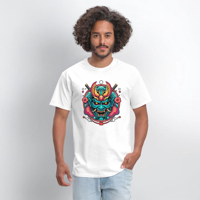 Mystic Oni Mask: Bold Japanese Art Design