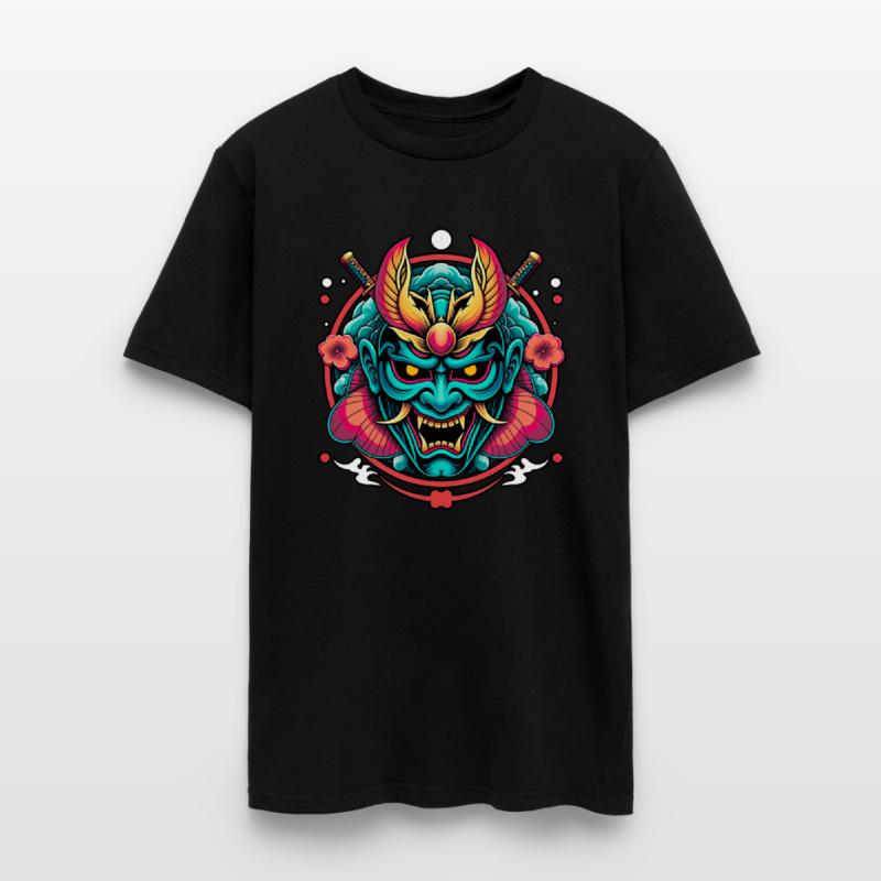 Mystic Oni Mask: Bold Japanese Art Design