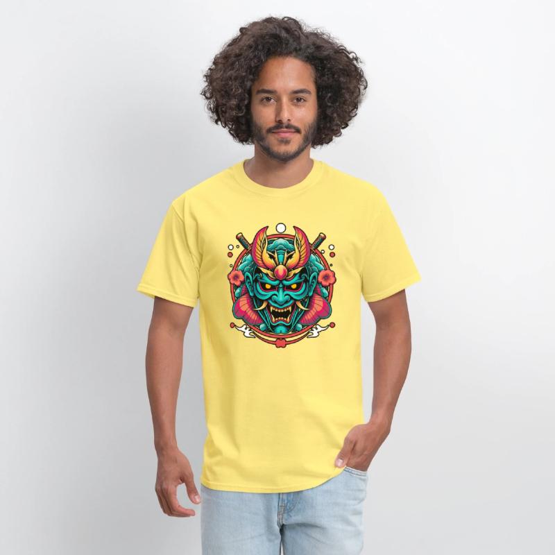 Mystic Oni Mask: Bold Japanese Art Design