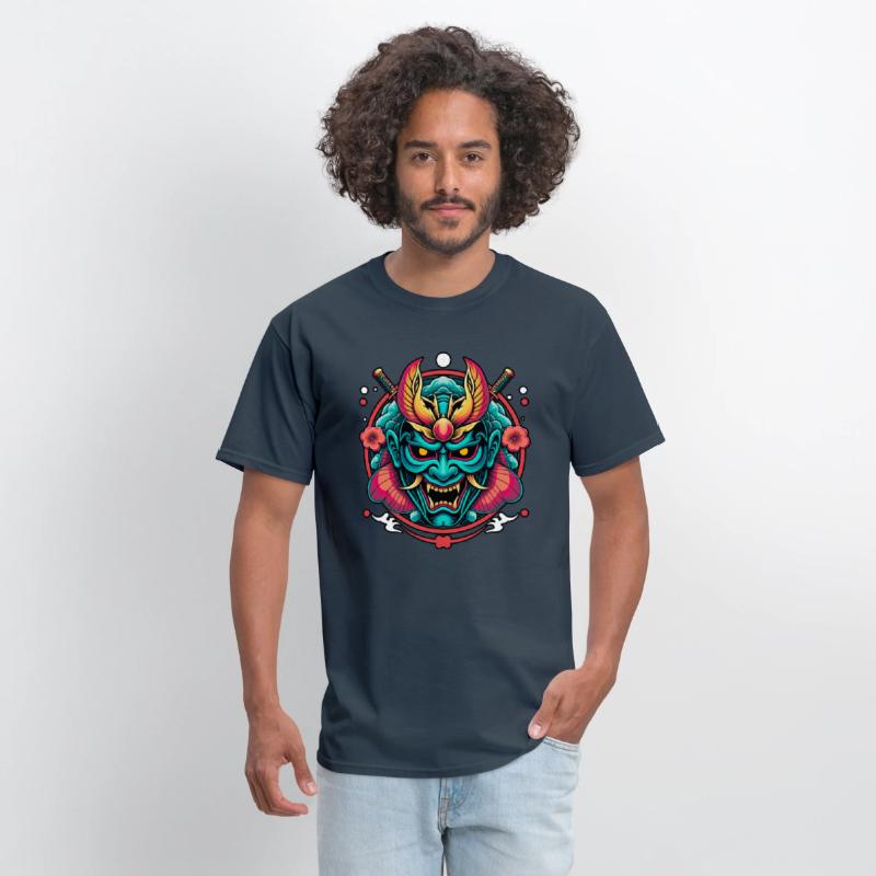 Mystic Oni Mask: Bold Japanese Art Design
