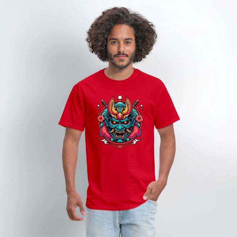 Mystic Oni Mask: Bold Japanese Art Design