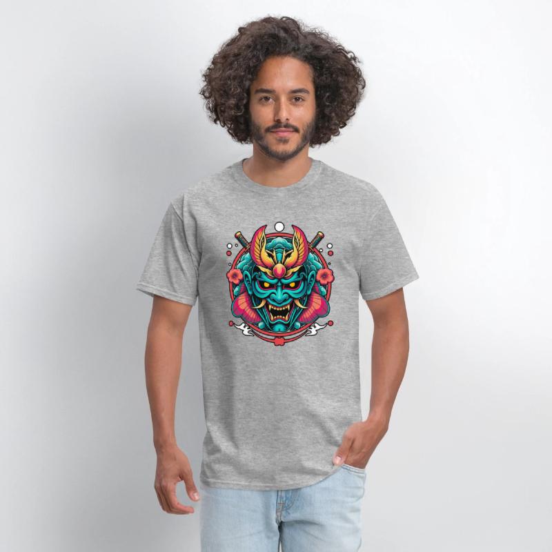Mystic Oni Mask: Bold Japanese Art Design
