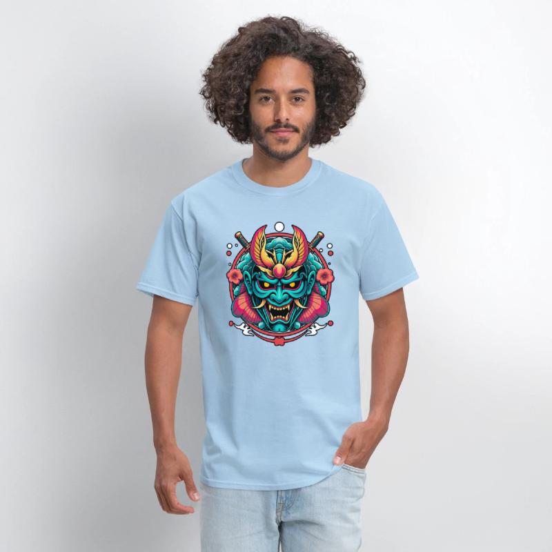 Mystic Oni Mask: Bold Japanese Art Design
