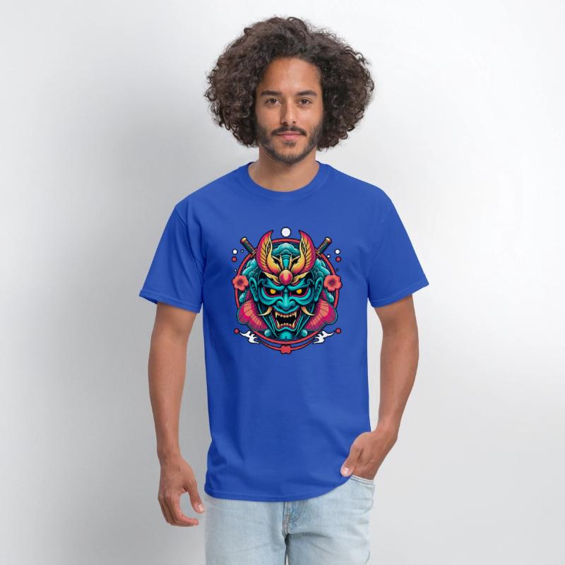 Mystic Oni Mask: Bold Japanese Art Design