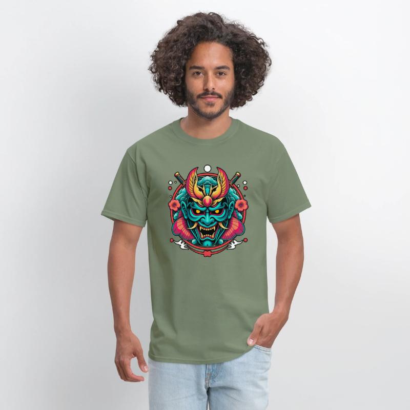 Mystic Oni Mask: Bold Japanese Art Design
