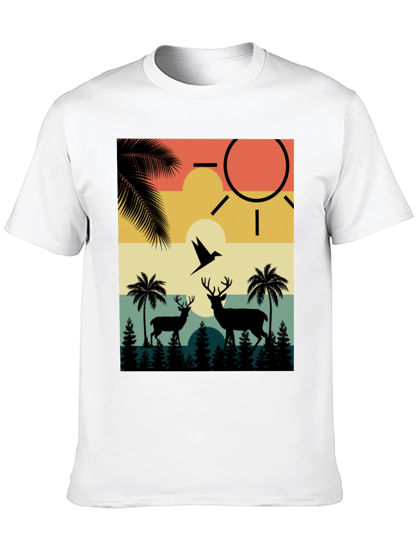 Retro Wildlife Graphic T-Shirt
