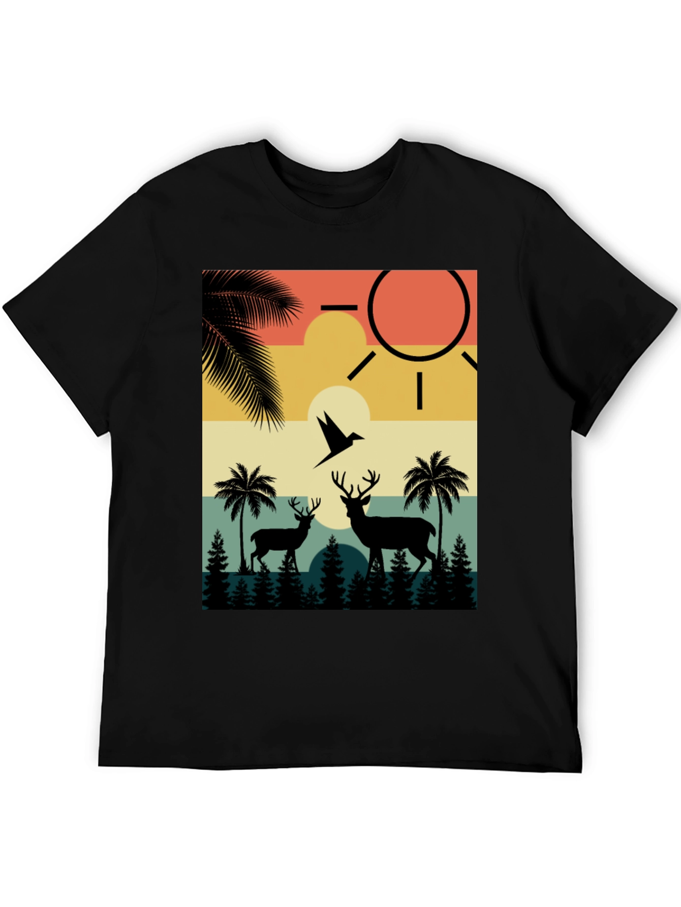 Retro Wildlife Graphic T-Shirt