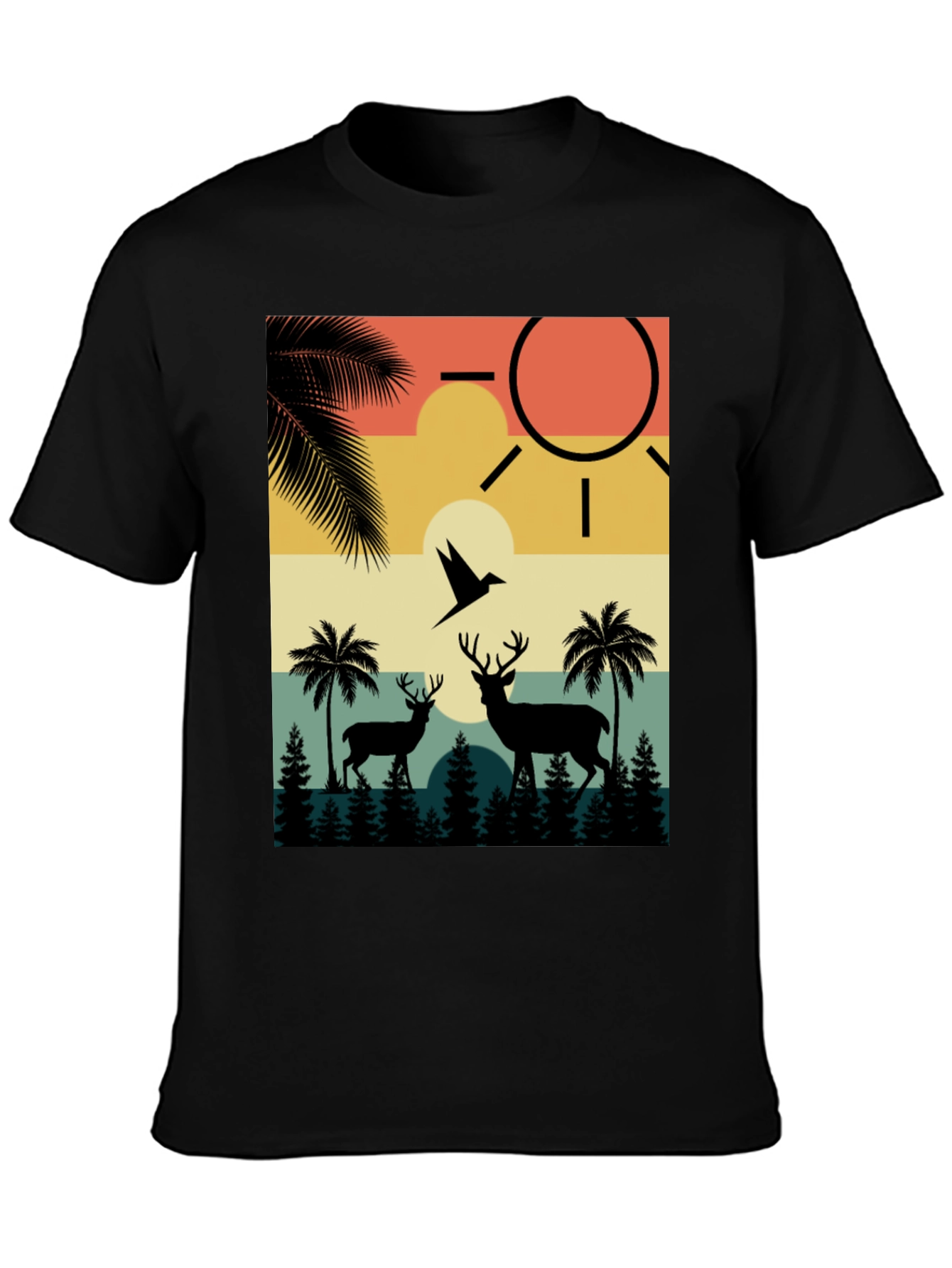 Retro Wildlife Graphic T-Shirt