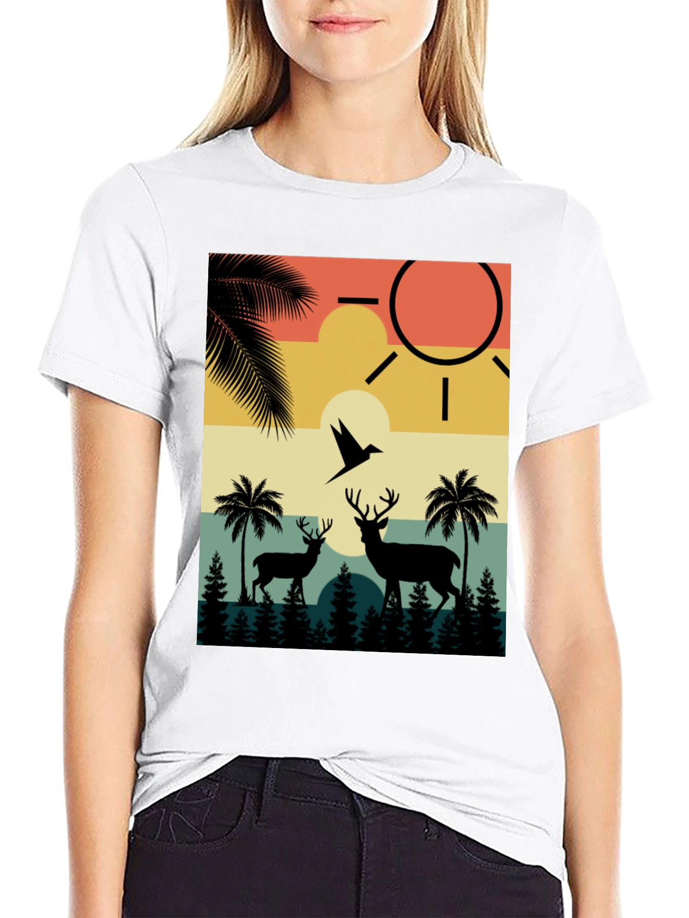 Retro Wildlife Graphic T-Shirt