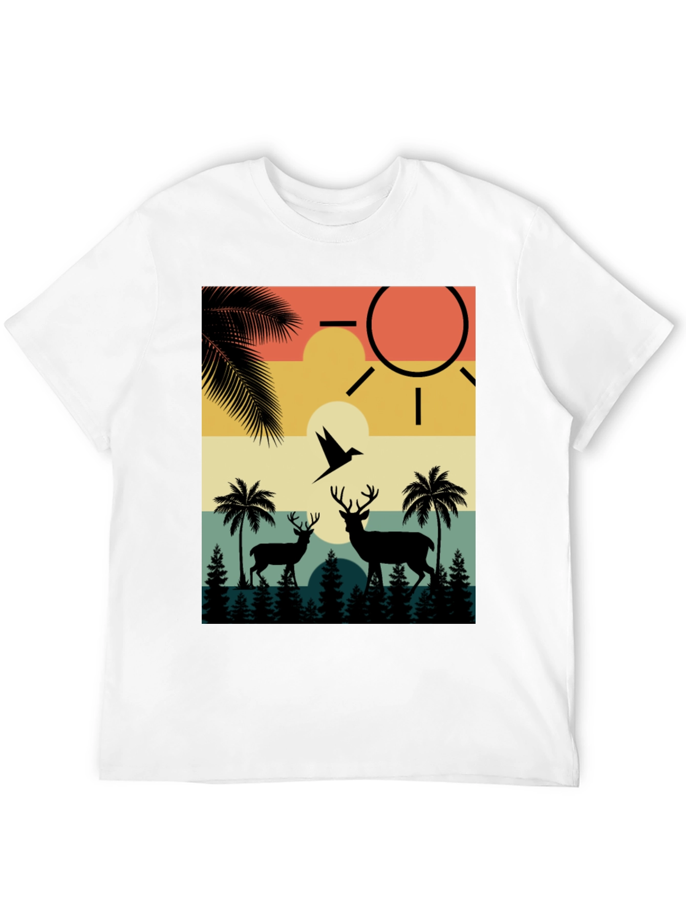 Retro Wildlife Graphic T-Shirt