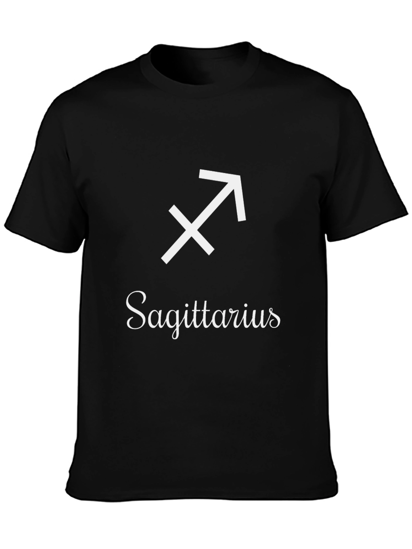 Sagittarius Zodiac Sign Black T-Shirt