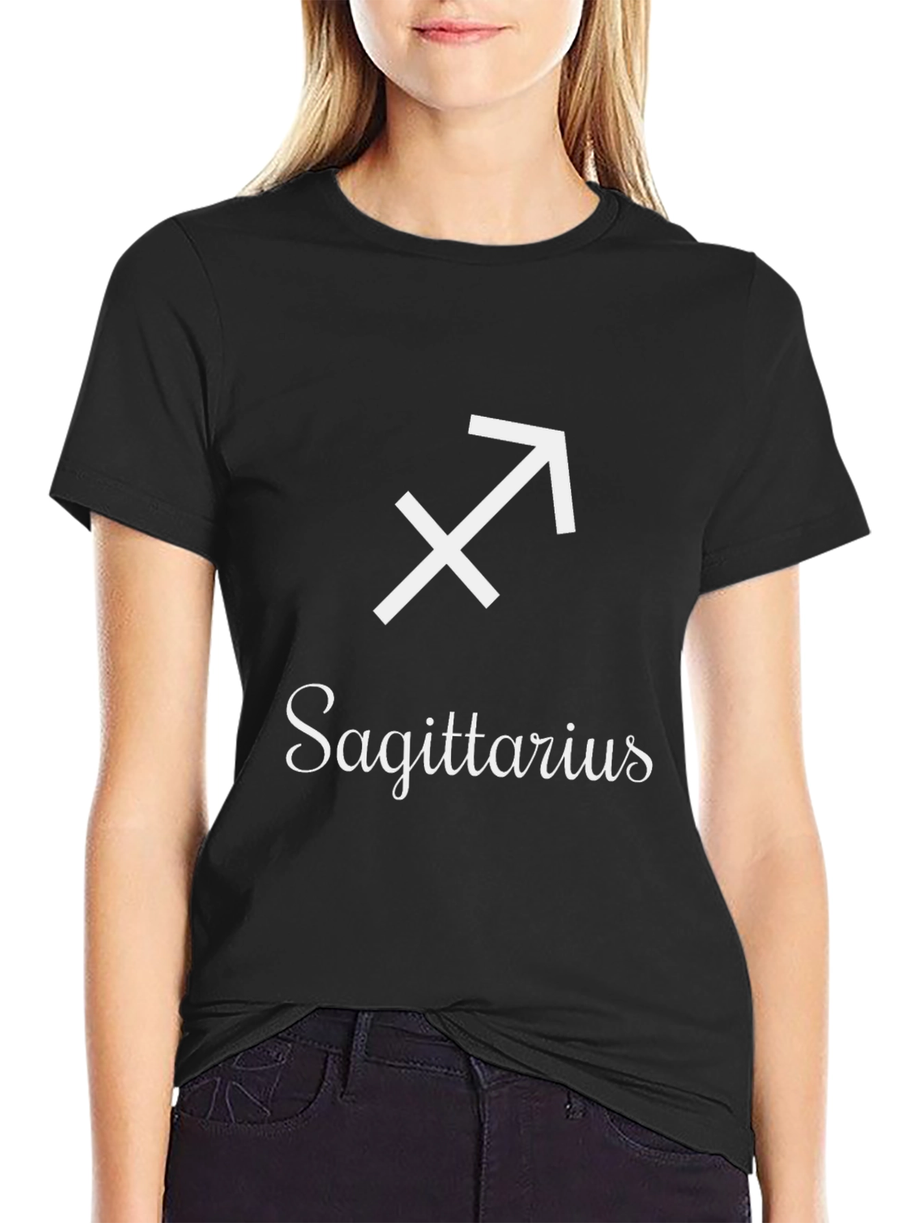 Sagittarius Zodiac Sign Black T-Shirt