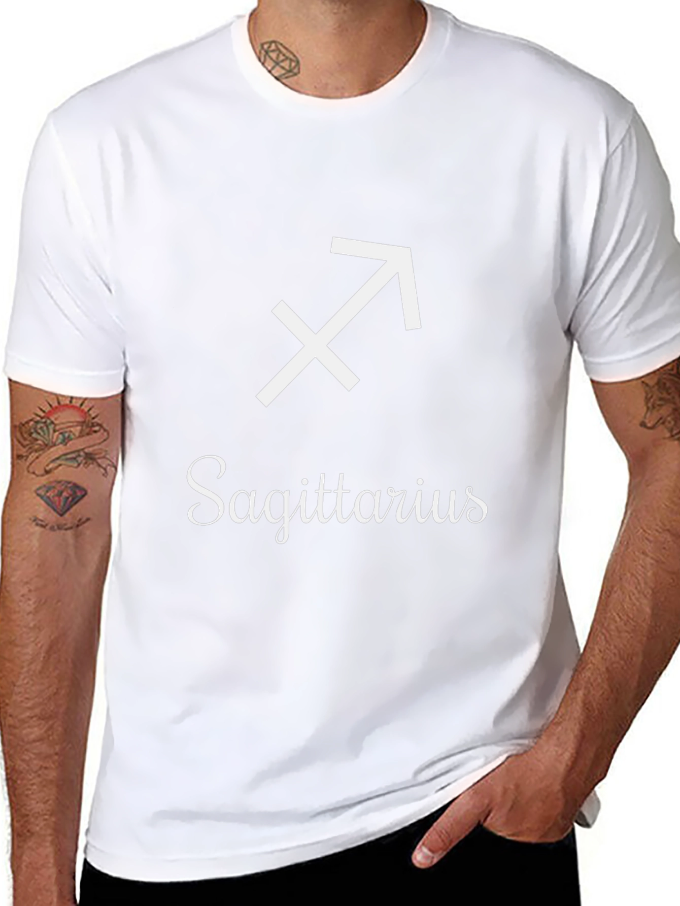 Sagittarius Zodiac Sign Black T-Shirt