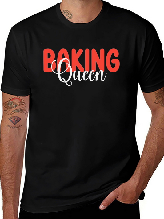 Baking Queen Black T-Shirt - Baking Lover