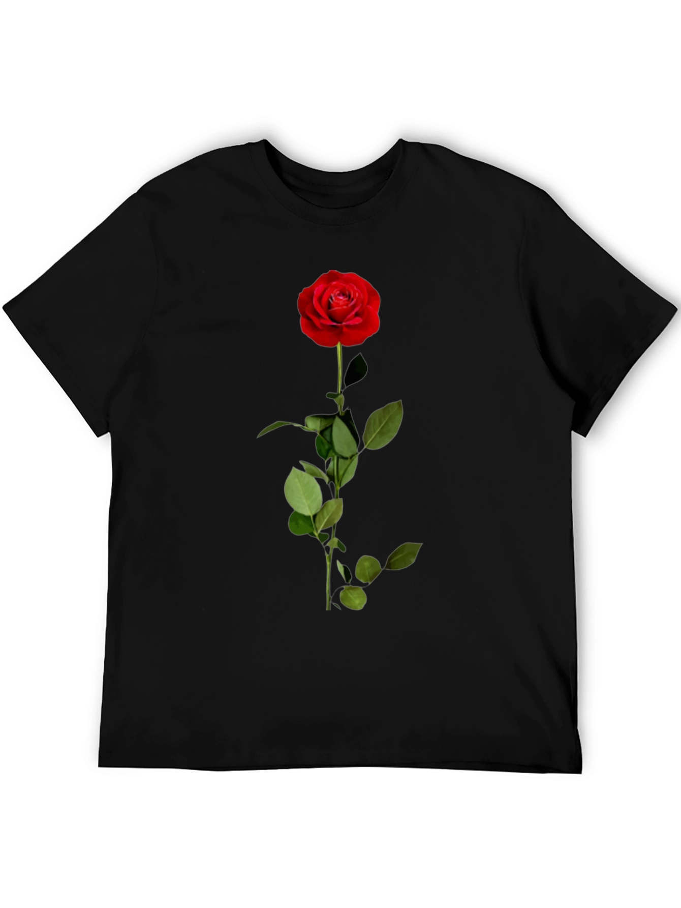 Red Rose Graphic T-Shirt - Classic Floral Design