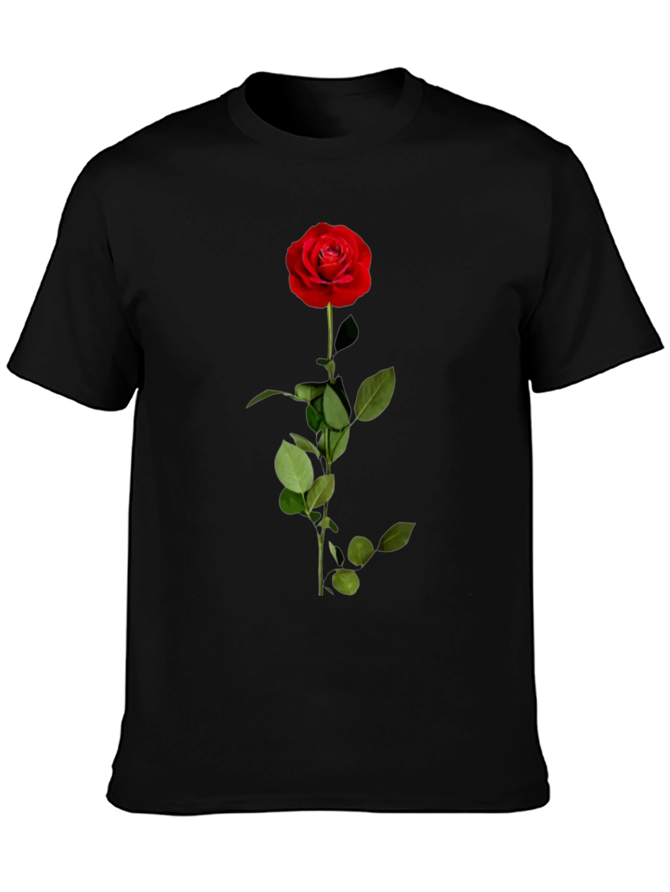 Red Rose Graphic T-Shirt - Classic Floral Design