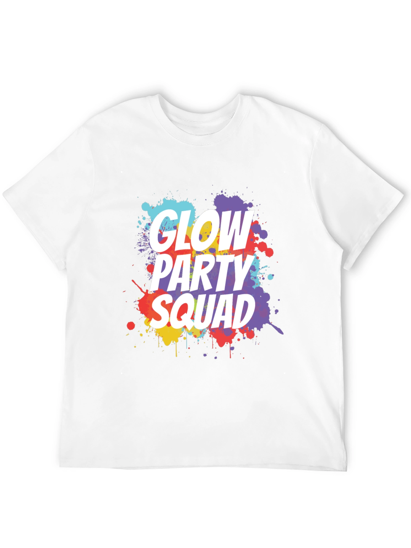 Glow Party Squad Black T-Shirt
