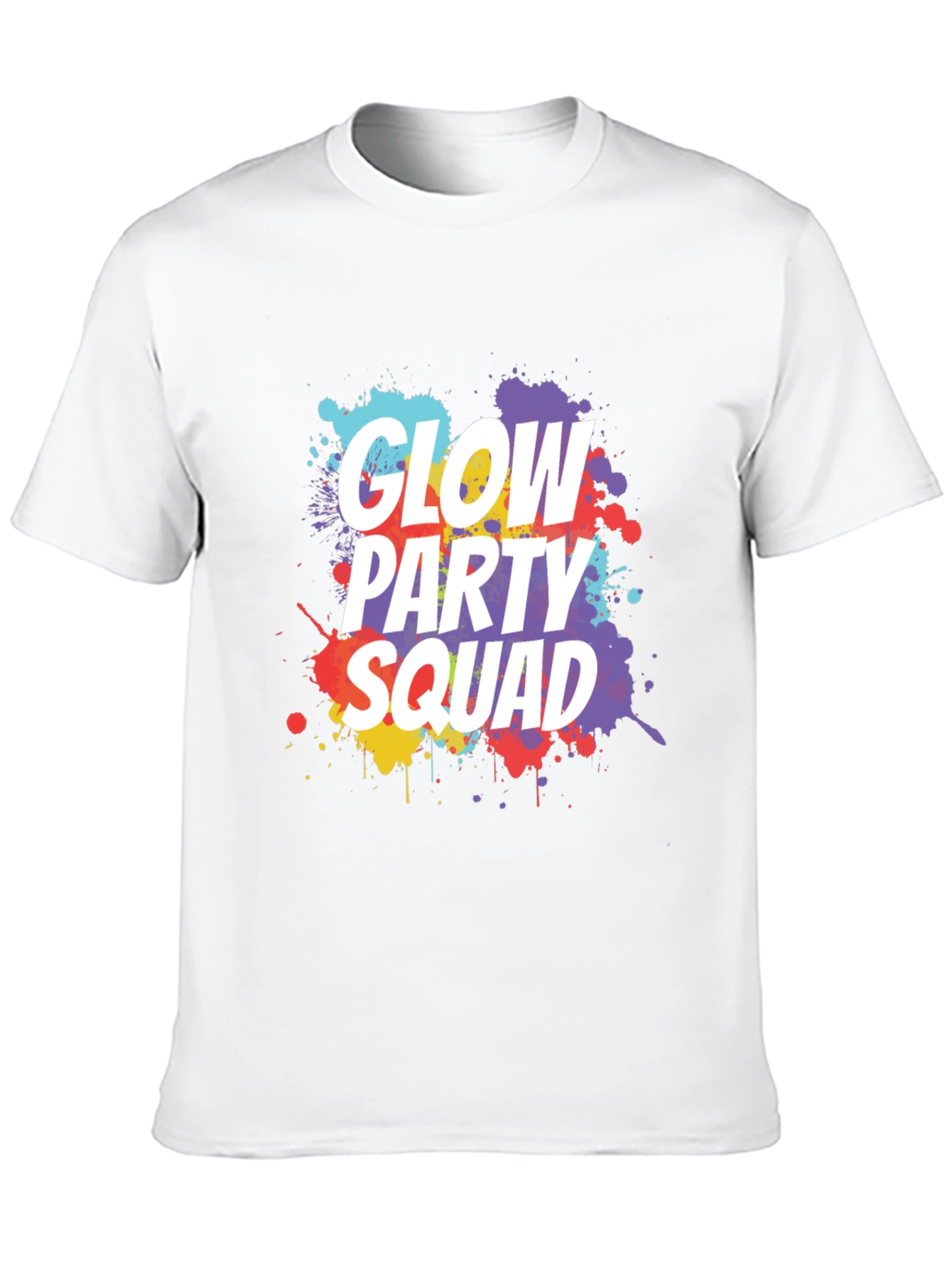 Glow Party Squad Black T-Shirt
