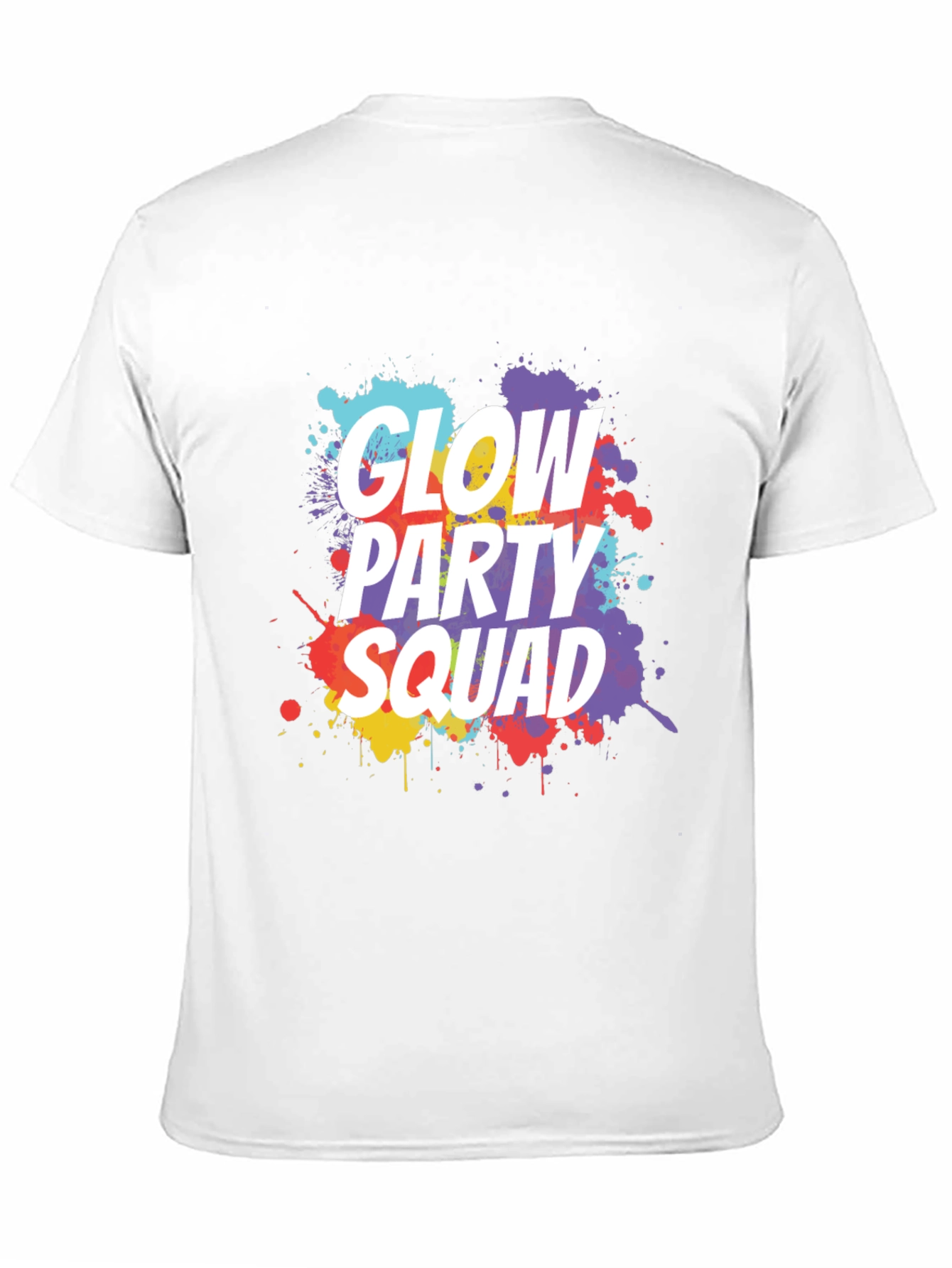 Glow Party Squad Black T-Shirt
