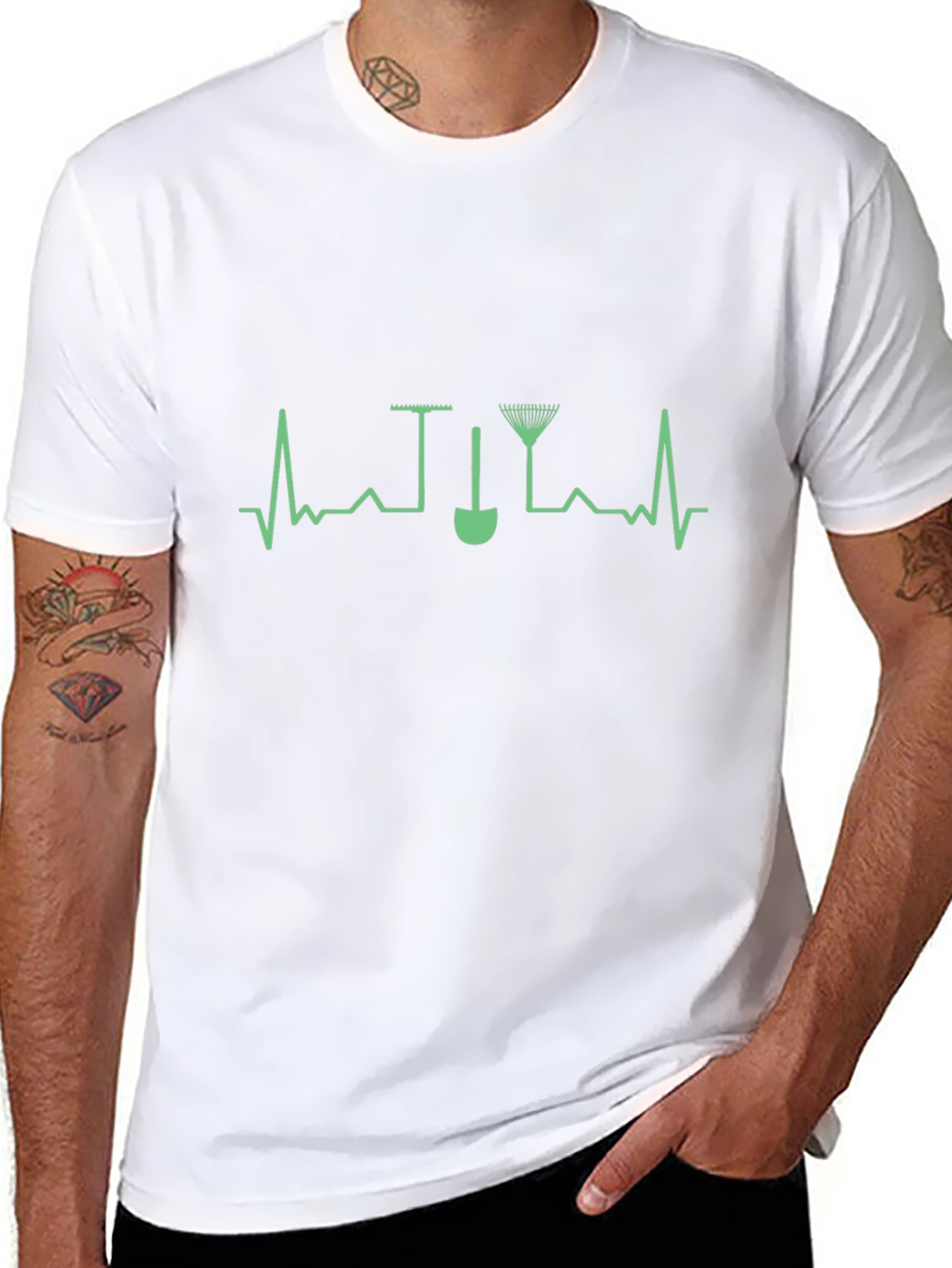 Gardening Heartbeat T-Shirt - Gardener Gift