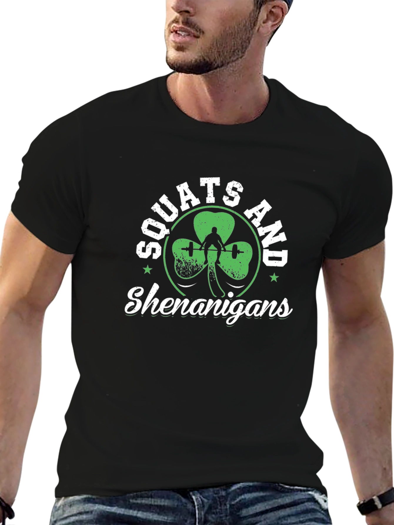 Squats and Shenanigans Black Graphic Tee