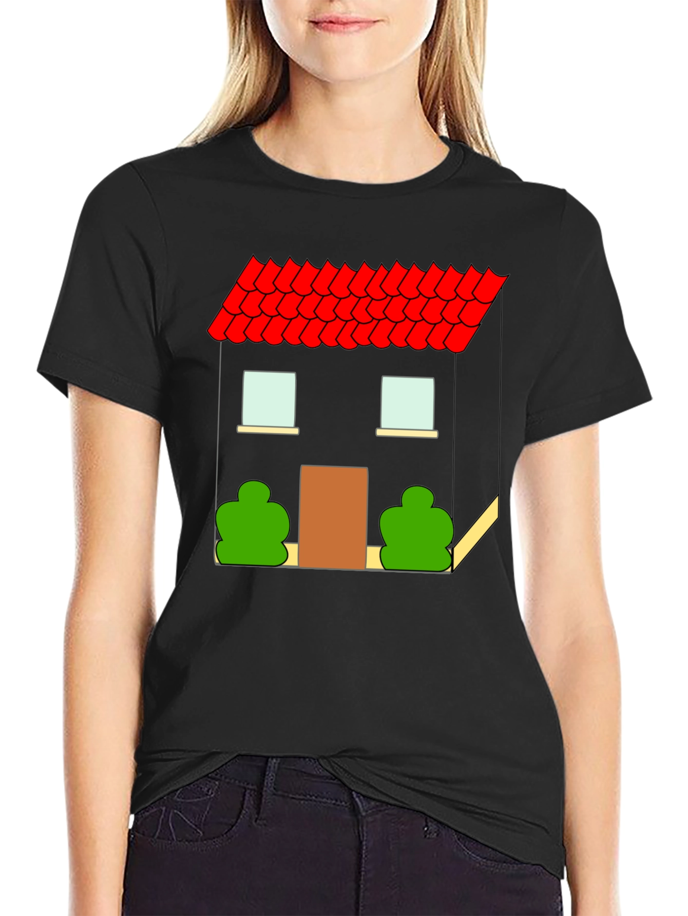 House Graphic T-Shirt - Black